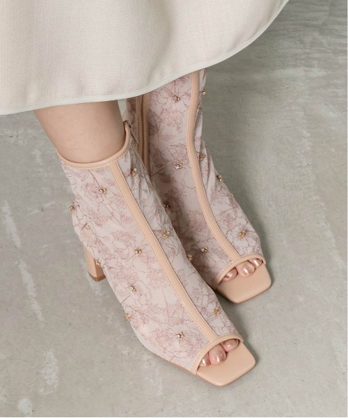 RANDA｜フラワーシアーブーツ | Rakuten Fashion(楽天