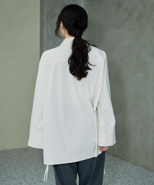 ブラウス シャツ 「Formeque」ワイドスリーブシャーリングシャツ レディース Formeque ブラウス シャツ 「Formeque」ワイドスリーブ