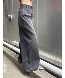 ボリュームワイドデニムパンツ