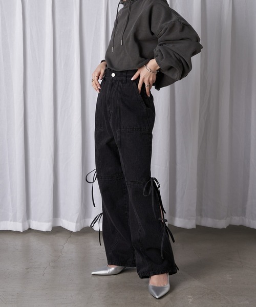 RAY CASSIN（レイカズン）の「【サイズ展開あり】サイドリボンデニム
