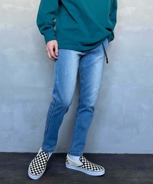 Gramicci（グラミチ）の「[GRAMICCI/グラミチ] ストレッチデニム NN-PANT タイトクロップド（デニムパンツ・メンズ・インディゴブルー/ライトインディゴブルー/ワンウォッシュ・S/M/L）」の3枚目の写真