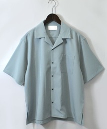 24SS ビッグシルエット 半袖オープンカラーシャツ ユニセックス