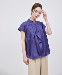 ROPE' | 【洗える】クリア天竺ラッフルフレンチスリーブカットソー(シャツ/ブラウス)