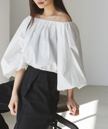 Noble | タイプライターオフショルバルーンブラウス(シャツ/ブラウス)