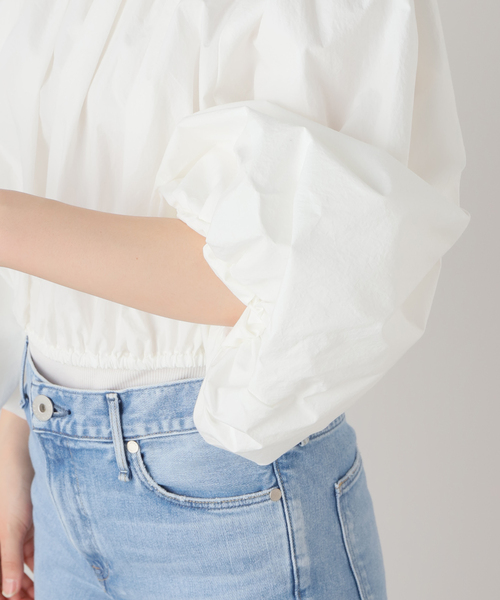 Noble（ノーブル）の「タイプライターオフショルバルーンブラウス（シャツ/ブラウス・レディース・ホワイト・FREE）」の12枚目の写真