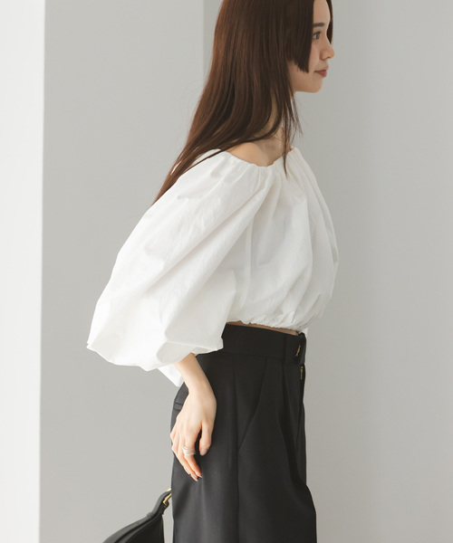 Noble（ノーブル）の「タイプライターオフショルバルーンブラウス（シャツ/ブラウス・レディース・ホワイト・FREE）」の18枚目の写真