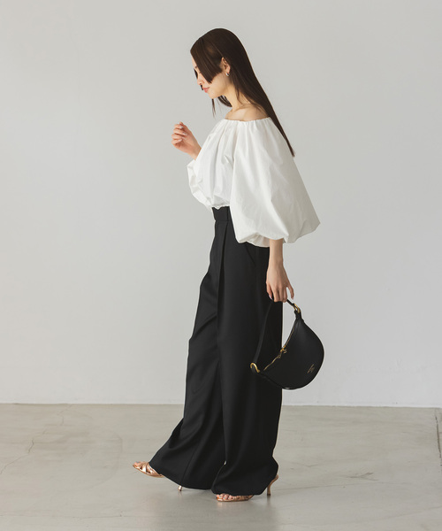 Noble（ノーブル）の「タイプライターオフショルバルーンブラウス（シャツ/ブラウス・レディース・ホワイト・FREE）」の21枚目の写真