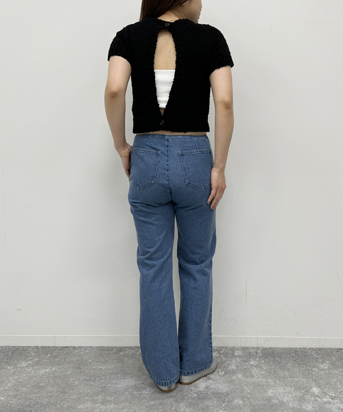 セール】コンパクトバックオープンニット(ニット/セーター)|U セール】コンパクトバックオープンニット(ニット/セーター)|U