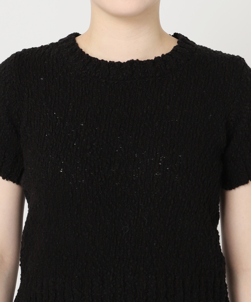 U by SPICK&SPAN(ユーバイスピックアンドスパン)の「コンパクトバックオープンニット(ニット/セーター・レディース・サックスブルー/ブラック/ホワイト・FREE)」の19枚目の写真