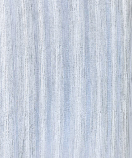 Rouge vif（ルージュヴィフ）の「シルク混シアーストライプ楊柳ワンピース（ワンピース・レディース・ベージュ/グレー・フリー）」の11枚目の写真