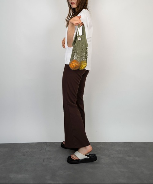 Filt（フィルト）の「【filt/フィルト】ネットバッグ　エコバッグ（エコバッグ/サブバッグ・レディース・ダークグレー/ネイビー/レッド/ライトグレー/ライトグリーン/オフホワイト/シルバー/ブラック/オリーブ・FREE）」の21枚目の写真