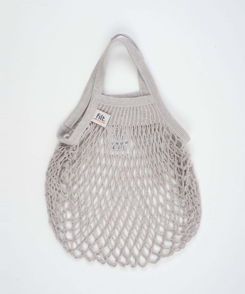 Filt（フィルト）の「【filt/フィルト】ネットバッグ　エコバッグ（エコバッグ/サブバッグ・レディース・ダークグレー/ネイビー/レッド/ライトグレー/ライトグリーン/オフホワイト/シルバー/ブラック/オリーブ・FREE）」の10枚目の写真