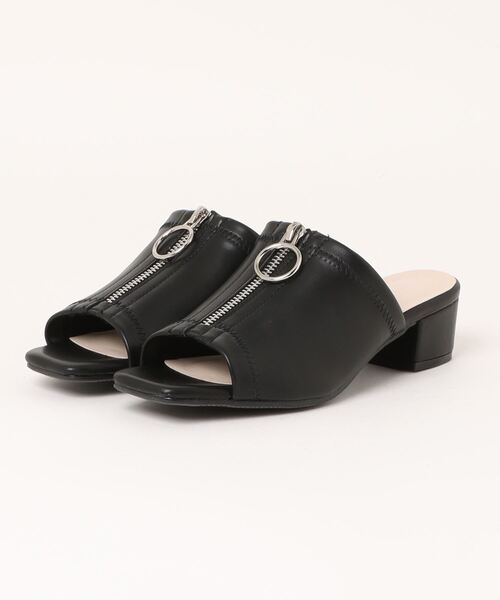 a.v.v（アーヴェヴェ）の「a.v.v / センタージップ ミュール（サンダル・レディース・ブラウン/ブラック・S/LL/L/M）」の2枚目の写真