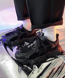 BENDER TOKYO | ボリュームソール テックスニーカー 厚底 ダッドスニーカー(スニーカー)