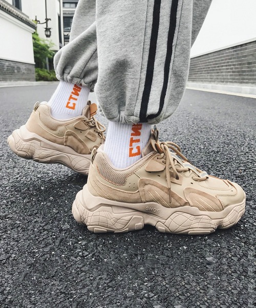 BENDER TOKYO（ベンダートウキョウ）の「ボリュームソール テックスニーカー 厚底 ダッドスニーカー（スニーカー・メンズ・グレー/ブラック/ベージュ/ホワイト・25/26/27）」の19枚目の写真