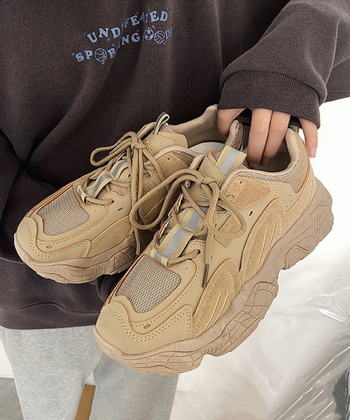 BENDER TOKYO（ベンダートウキョウ）の「ボリュームソール テックスニーカー 厚底 ダッドスニーカー（スニーカー・メンズ・グレー/ブラック/ベージュ/ホワイト・25/26/27）」の17枚目の写真