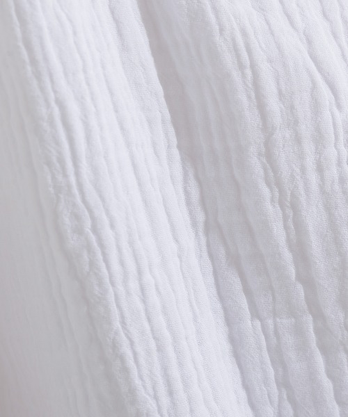 OMNES（オムネス）の「メンズダブルガーゼ半袖シャツ（シャツ/ブラウス・メンズ・ブラック/ホワイト/ブルー系その他/ライム/ブルー系その他2・MEDIUM/LARGE）」の6枚目の写真