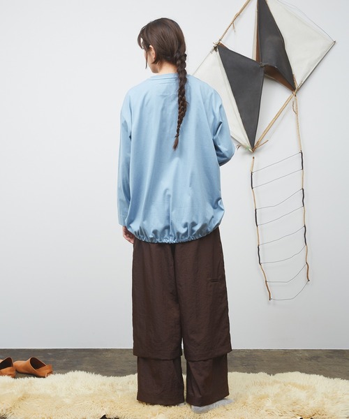 Dulcamara(ドゥルカマラ)の「バルーンロンT(Tシャツ/カットソー・メンズ・アイボリー/チャコールグレー/ブルー・0/1)」の6枚目の写真