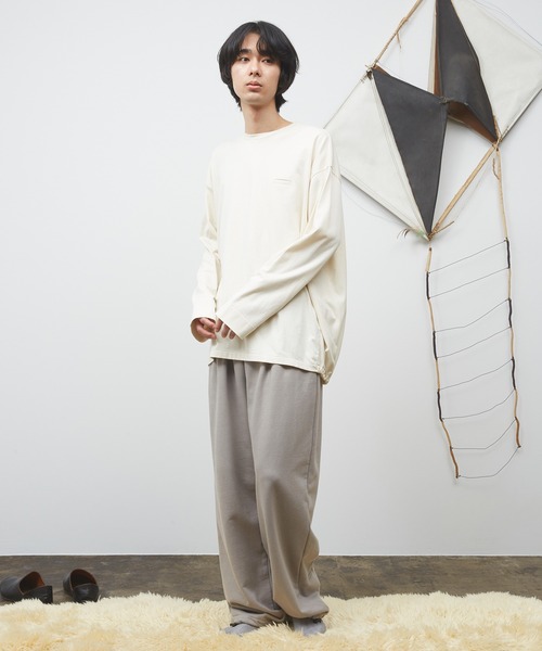 Dulcamara(ドゥルカマラ)の「バルーンロンT(Tシャツ/カットソー・メンズ・アイボリー/チャコールグレー/ブルー・0/1)」の8枚目の写真