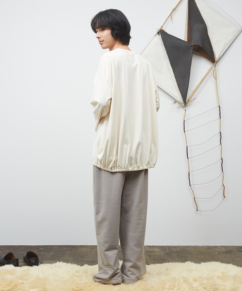 Dulcamara(ドゥルカマラ)の「バルーンロンT(Tシャツ/カットソー・メンズ・アイボリー/チャコールグレー/ブルー・0/1)」の11枚目の写真