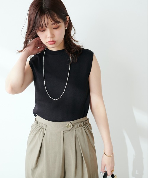 プチプラプチハイノースリニット（タンクトップ）｜natural couture