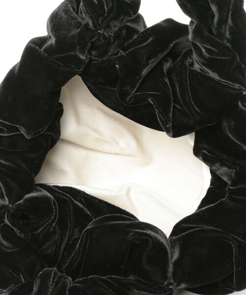 Demi-Luxe BEAMS(デミルクス ビームス)の「PAPYRUS × Demi-Luxe BEAMS / Candy Wrapper ベルベット ハンドバッグ M(トートバッグ・レディース・ブラック/レッド・ONE SIZE)」の17枚目の写真