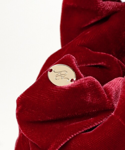 Demi-Luxe BEAMS(デミルクス ビームス)の「PAPYRUS × Demi-Luxe BEAMS / Candy Wrapper ベルベット ハンドバッグ M(トートバッグ・レディース・ブラック/レッド・ONE SIZE)」の22枚目の写真