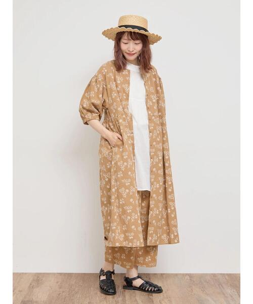 Samansa Mos2（サマンサ モスモス）の「総刺繍ウエスト切替ワンピース（ワンピース・レディース・ベージュ/ブラック/チャコールグレー/キナリ・M/S）」の5枚目の写真