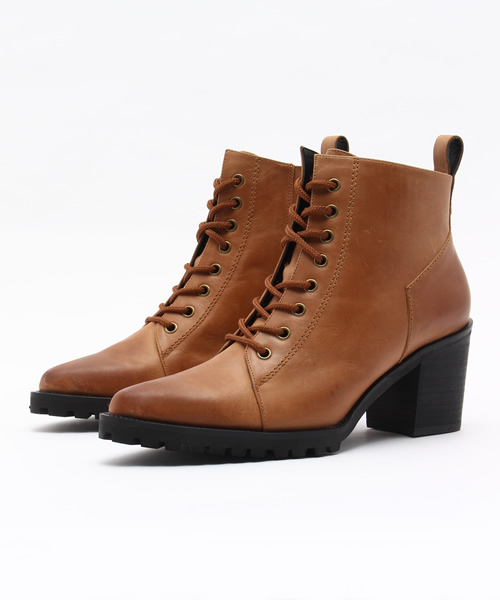 NINE(ナイン)の「レースアップショートブーツ(ブーツ・レディース・ブラック/ホワイト/キャメル・L/S/M)」の3枚目の写真