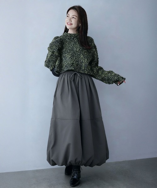 セール】バルーンスカート ロング丈（スカート）｜BLANC FICELLE