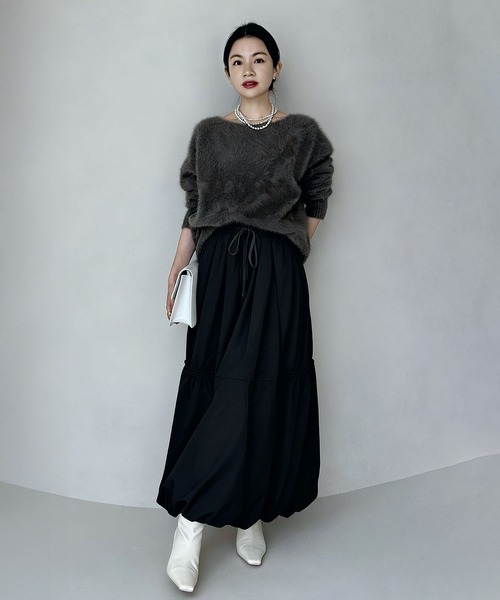 セール】バルーンスカート ロング丈（スカート）｜BLANC FICELLE