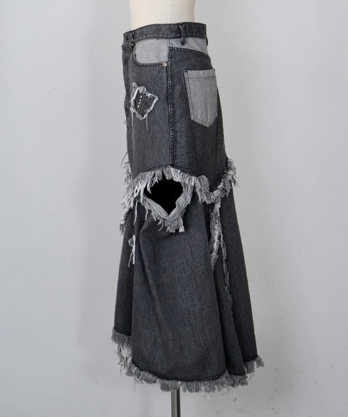 rurumu: ルルムウ　rurumu デニム スカート試着のみ　24AW rurumu: ルルムウrurumu デニム スカート試着のみ24AW