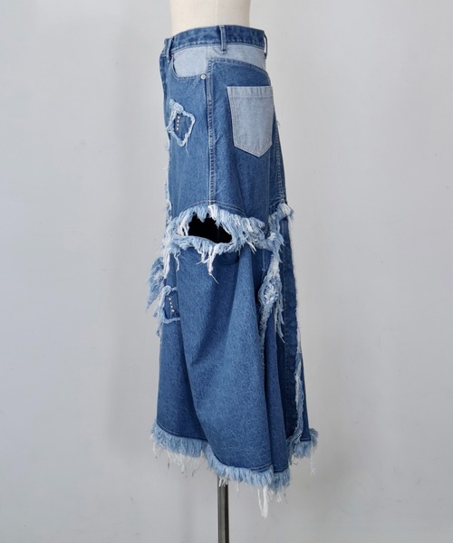 rurumu: ルルムウrurumu デニム スカート試着のみ24AW