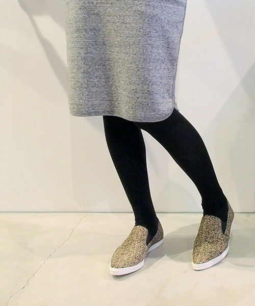 cava cava（サヴァサヴァ）の「◆ cava cava (サヴァサヴァ) ◆ ポインテッドスリッポン　7200003（スリッポン・レディース・ブラック×ホワイト/カモフラージュ/ブラック/シルバー/その他2/ガンメタ・23.5cm/22.5cm/24.5cm/23.0cm/24.0cm）」の3枚目の写真