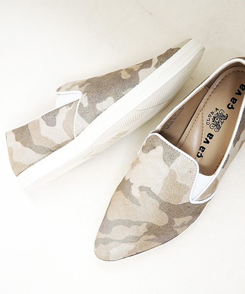 cava cava（サヴァサヴァ）の「◆ cava cava (サヴァサヴァ) ◆ ポインテッドスリッポン　7200003（スリッポン・レディース・ブラック×ホワイト/カモフラージュ/ブラック/シルバー/その他2/ガンメタ・23.5cm/22.5cm/24.5cm/23.0cm/24.0cm）」の17枚目の写真