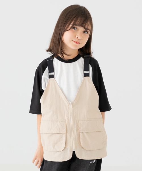 chil2（チルツー）の「アウトドアベスト（ベスト・キッズ・カーキ/ブラック/クリーム・160cm/140cm/120cm）」の8枚目の写真