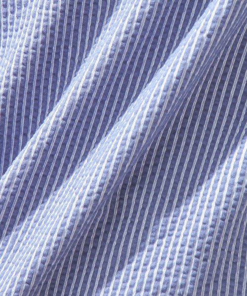 Petit Honfleur(プチオンフルール)の「サッカーストライプTシャツ(Tシャツ/カットソー・レディース・モカ/ブルー/ネイビー・M/L)」の7枚目の写真