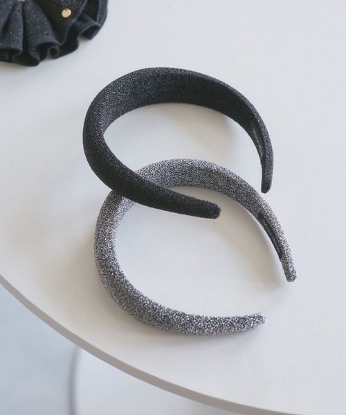 VIS(ビス)の「ラメニットカチューシャ(カチューシャ・レディース・ブラック/グレー・FREE)」の11枚目の写真