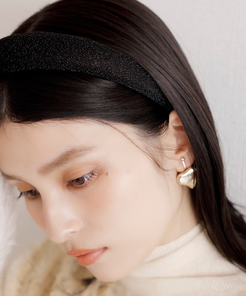 VIS(ビス)の「ラメニットカチューシャ(カチューシャ・レディース・ブラック/グレー・FREE)」の13枚目の写真