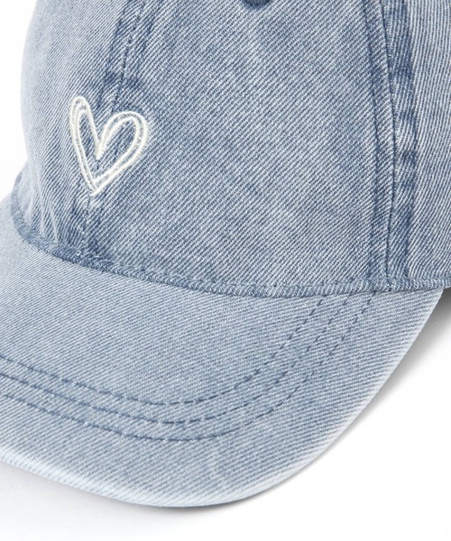 repipi armario（レピピ アルマリオ）の「【10C REPIPI】ハートシシュウキャップ（キャップ・キッズ・ブルー系その他/ブラック系その他・FREE）」の9枚目の写真