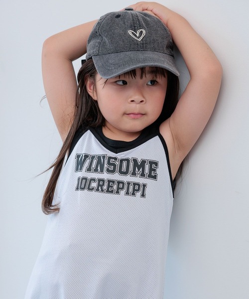 repipi armario（レピピ アルマリオ）の「【10C REPIPI】ハートシシュウキャップ（キャップ・キッズ・ブルー系その他/ブラック系その他・FREE）」の14枚目の写真