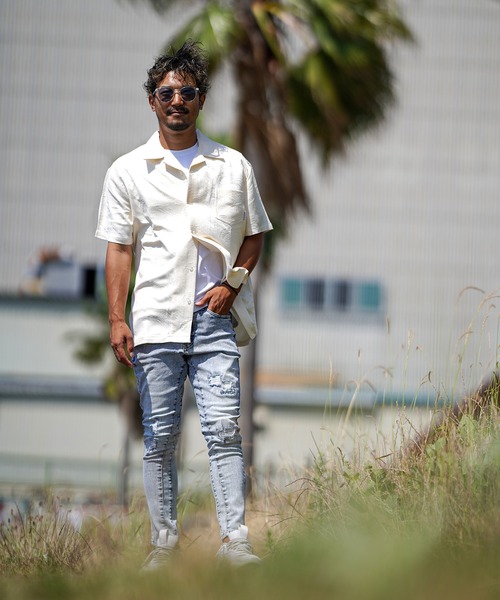 リーフ/J ショートシャツ（シャツ/ブラウス）｜adamsJUGGLER（アダムスジャグラー）