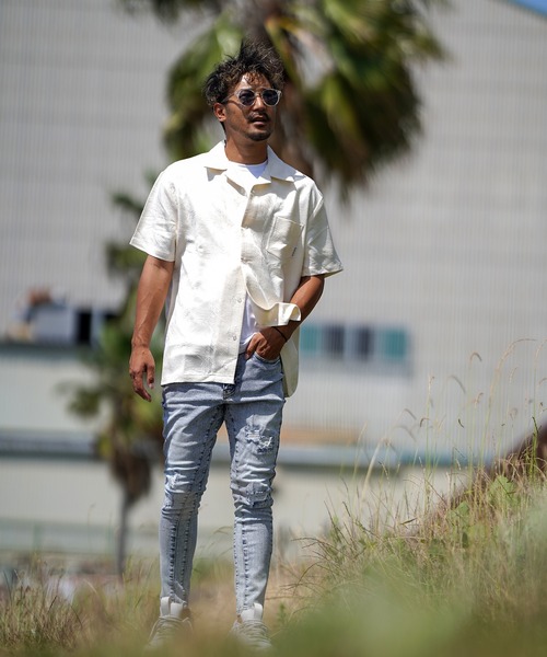 リーフ/J ショートシャツ（シャツ/ブラウス）｜adamsJUGGLER（アダムスジャグラー）