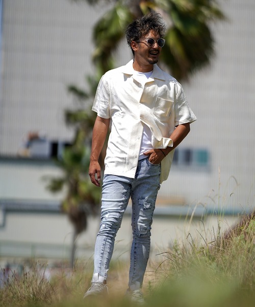 リーフ/J ショートシャツ（シャツ/ブラウス）｜adamsJUGGLER（アダムスジャグラー）