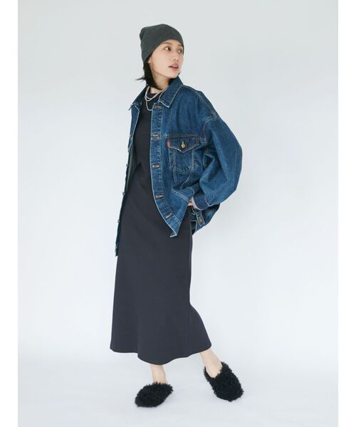 Ungrid(アングリッド)の「【WEB限定】フレアスリーブテレコフィットワンピース(ワンピース・レディース・ブラック/その他1/ブラウン・FREE)」の6枚目の写真