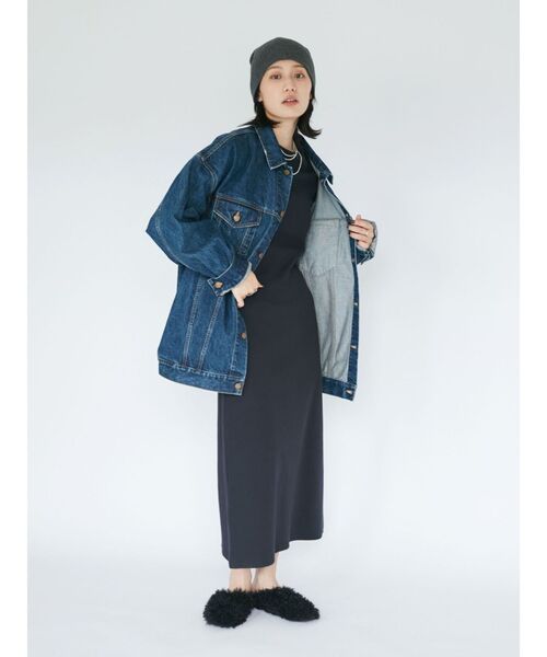 Ungrid(アングリッド)の「【WEB限定】フレアスリーブテレコフィットワンピース(ワンピース・レディース・ブラック/その他1/ブラウン・FREE)」の8枚目の写真