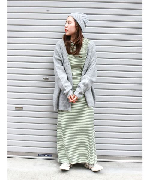 Ungrid(アングリッド)の「【WEB限定】フレアスリーブテレコフィットワンピース(ワンピース・レディース・ブラック/その他1/ブラウン・FREE)」の21枚目の写真