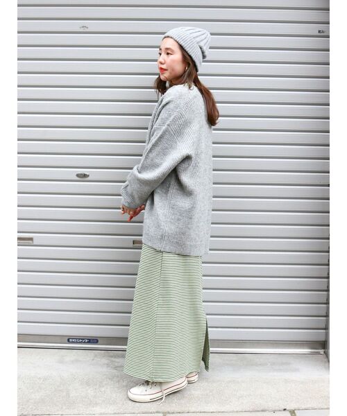 Ungrid(アングリッド)の「【WEB限定】フレアスリーブテレコフィットワンピース(ワンピース・レディース・ブラック/その他1/ブラウン・FREE)」の22枚目の写真