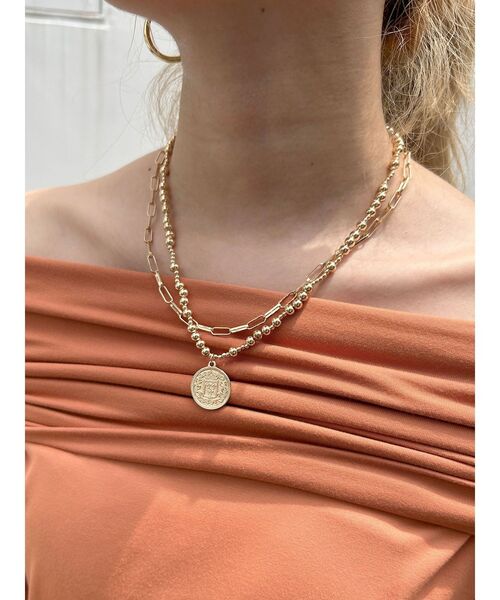 Ungrid(アングリッド)の「チェーンコンビコインネックレス(ネックレス・レディース・シルバー/ゴールド・FREE)」の11枚目の写真
