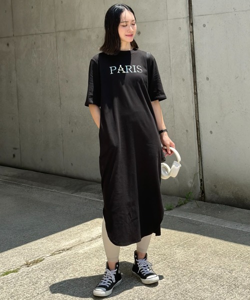 deux amour(ドゥーザムール)の「PARISワンピース(ワンピース・レディース・グレー/ブラック/レッド・FREE)」の6枚目の写真